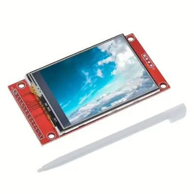 2.4″ 240×320 SPI TFT LCD Serial Port Module+5V/3.3V PBC Adapter Micro SD ILI9341 White LED (with touch)