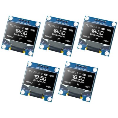 0.96 Inch OLED Display Module SSD1306 I2C IIC SPI Serial 128X64 LCD 4 Pin YellowBlue WhiteBlue for Arduino(Pin Headers Soldered)